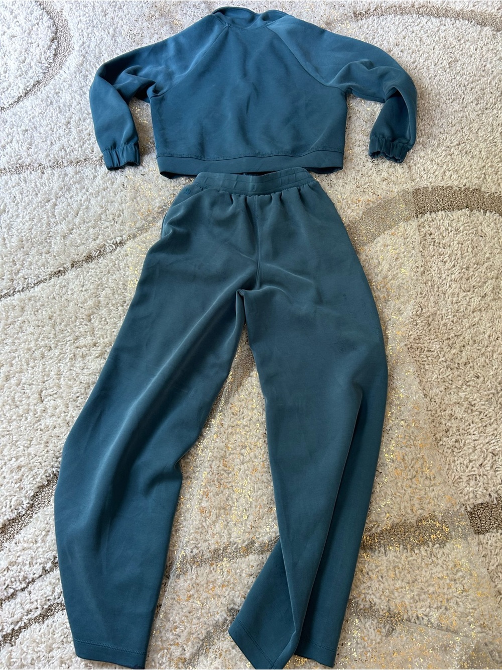 Women's Teal Wide-Leg Sweatpants Set - All In Motion - Picture 2 of 5